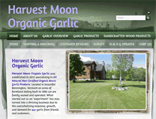 Tablet Screenshot of harvestmoonorganicgarlic.com